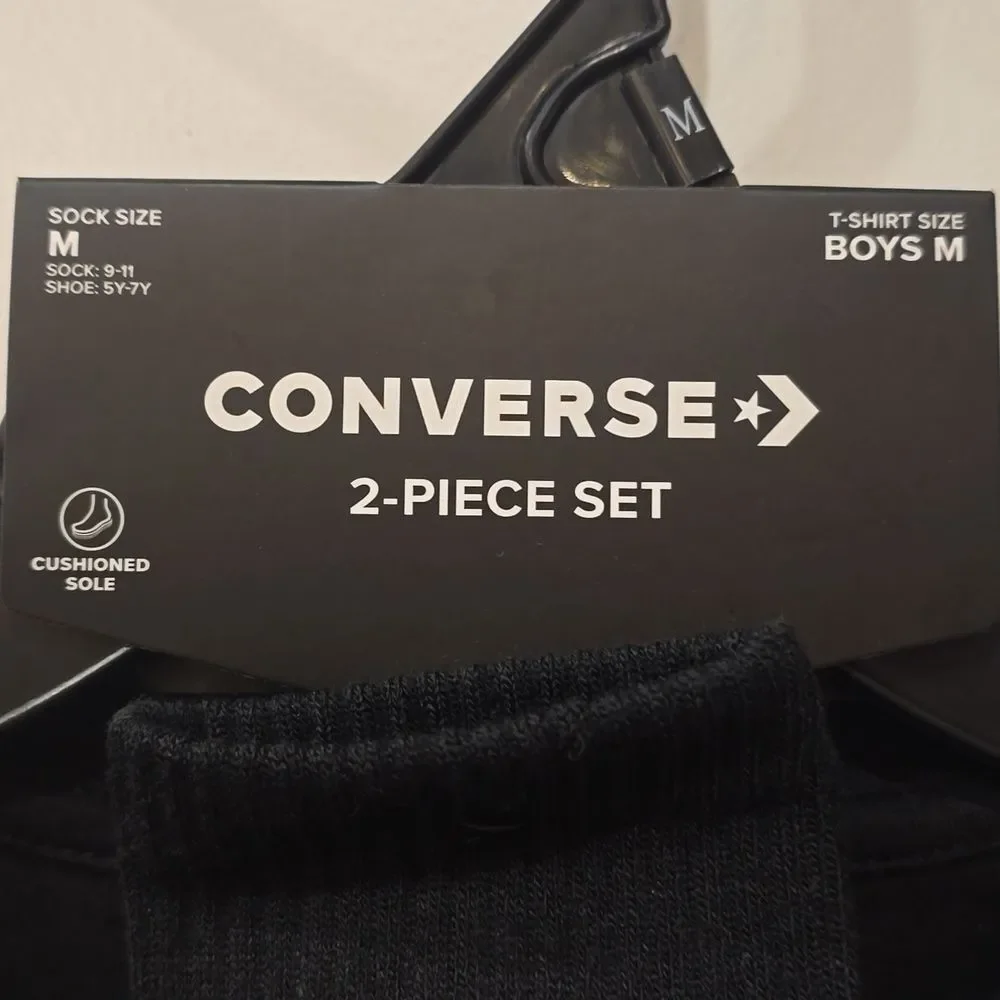 Converse Chuck‎ Taylor All-Star 2-PC Graphic T-Shirt & Crew Sock Set